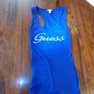 Guess tank with gemstones